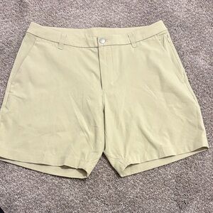 Lululemon Athletica Beige Flat Front Shorts